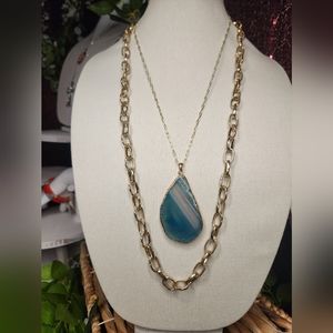 Handmade double strand necklace